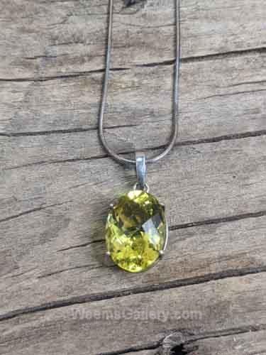 13.38 lemon citrine checkerboard wt by Suzanne Woodworth